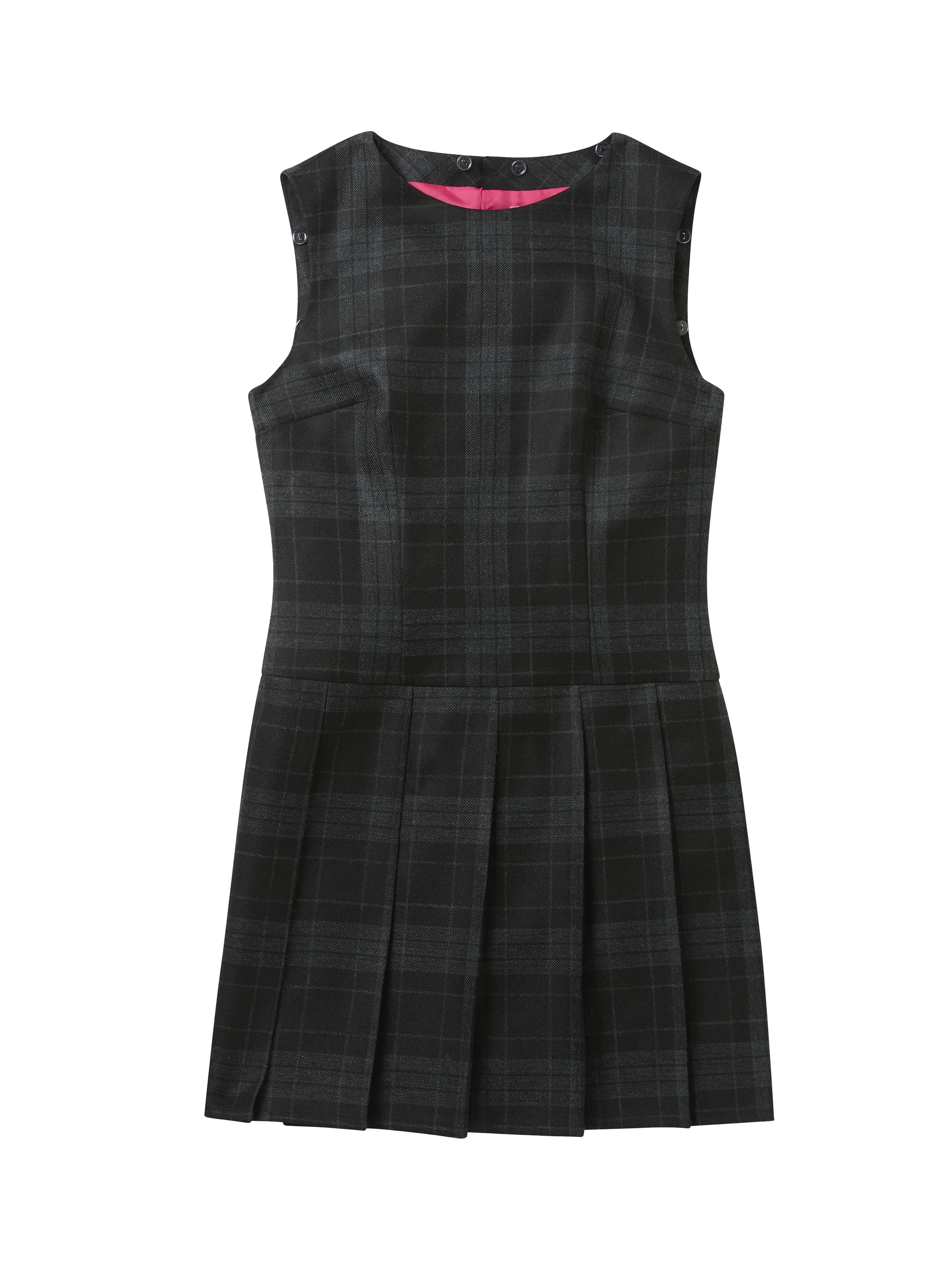 FOUR-PLAY STUDDED TARTAN DRESS - BLACK - Image 4