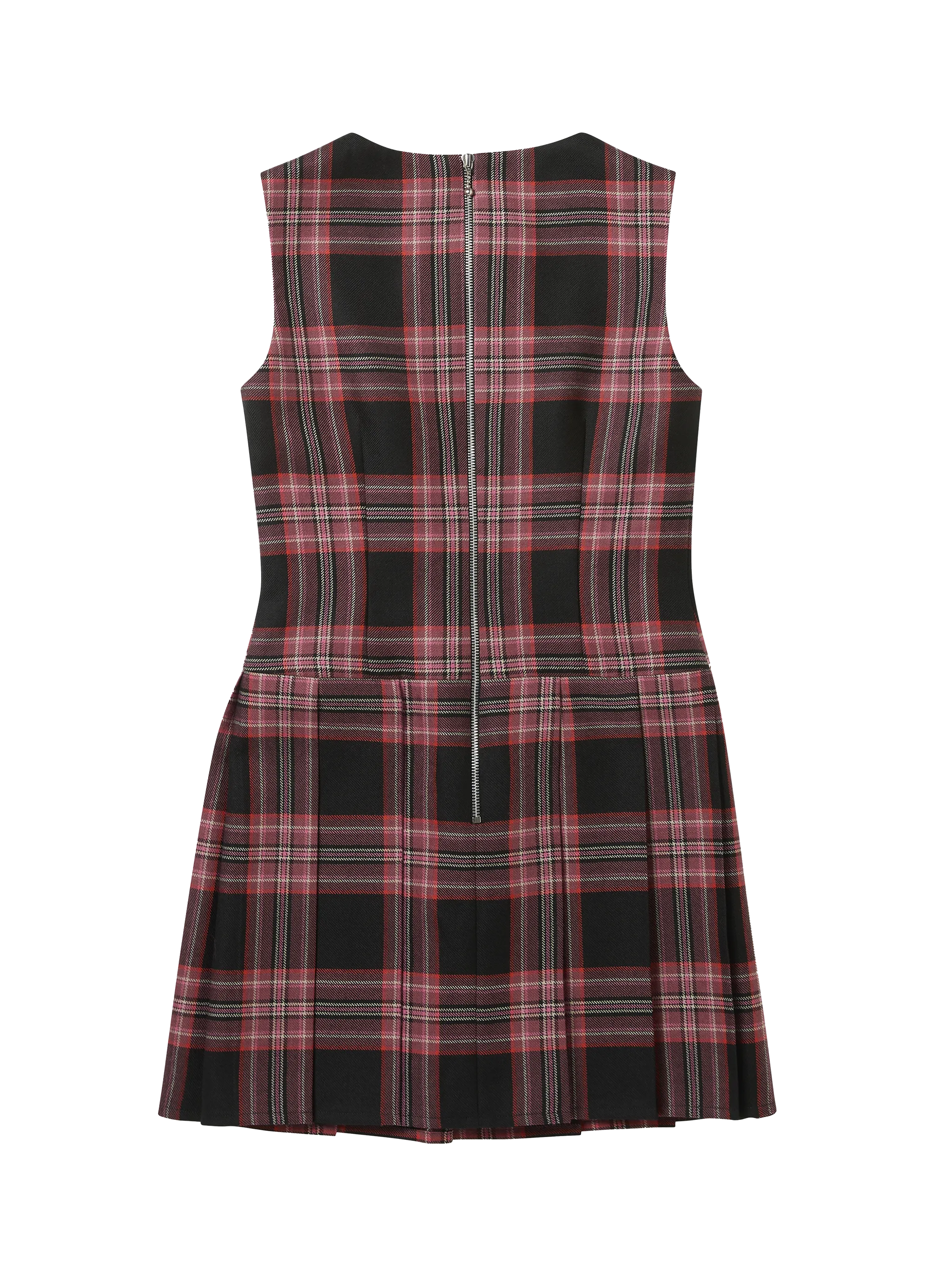 FOUR-PLAY STUDDED TARTAN DRESS - PINK - Image 4