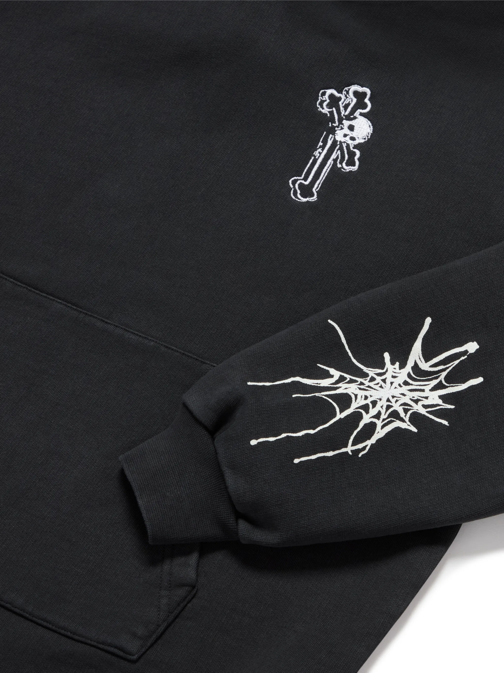 GOTH RUNNER TRACKSUIT HOODIE- MINERAL BLACK - Image 3