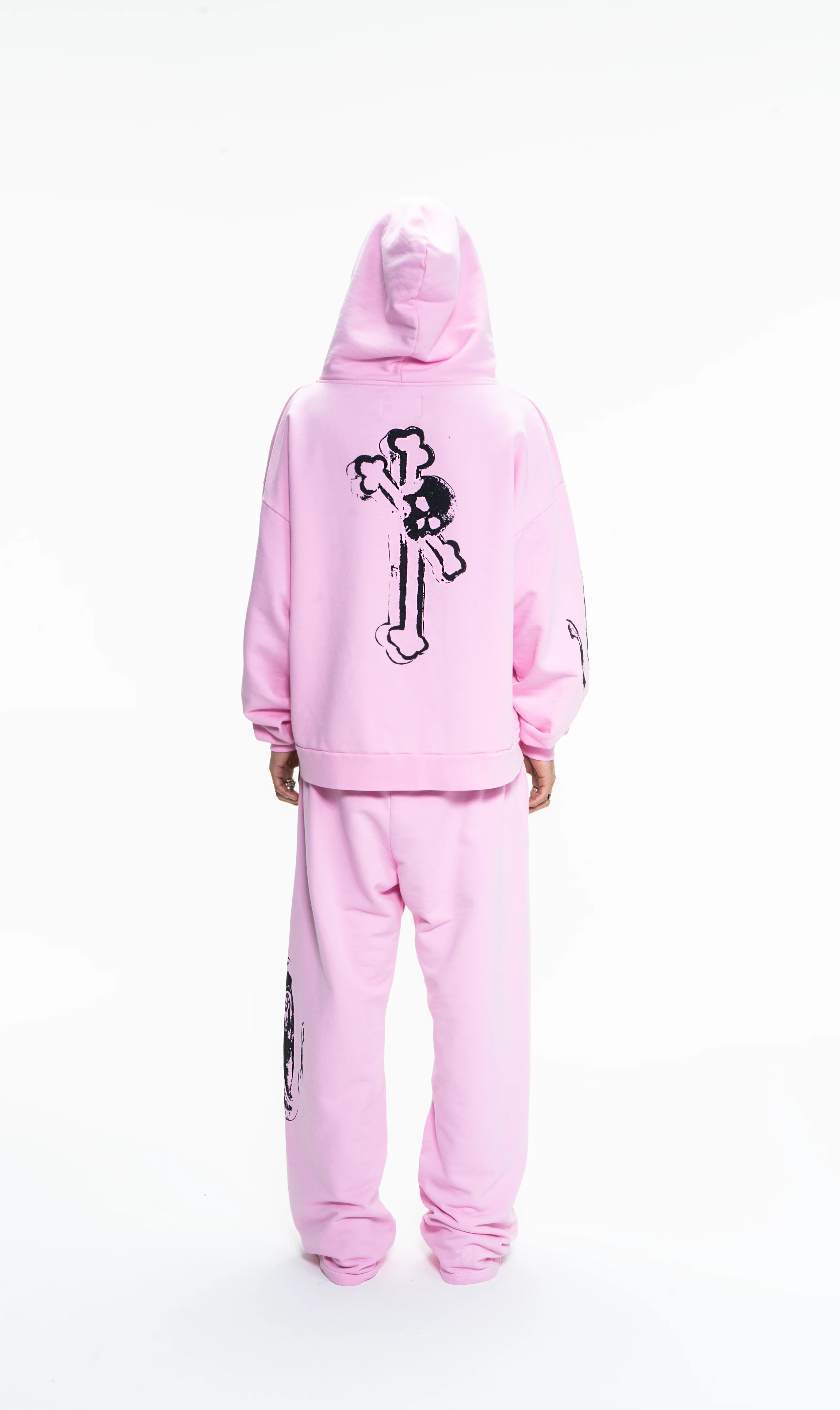 GOTH RUNNER TRACKSUIT HOODIE- CANDY PINK - Image 4