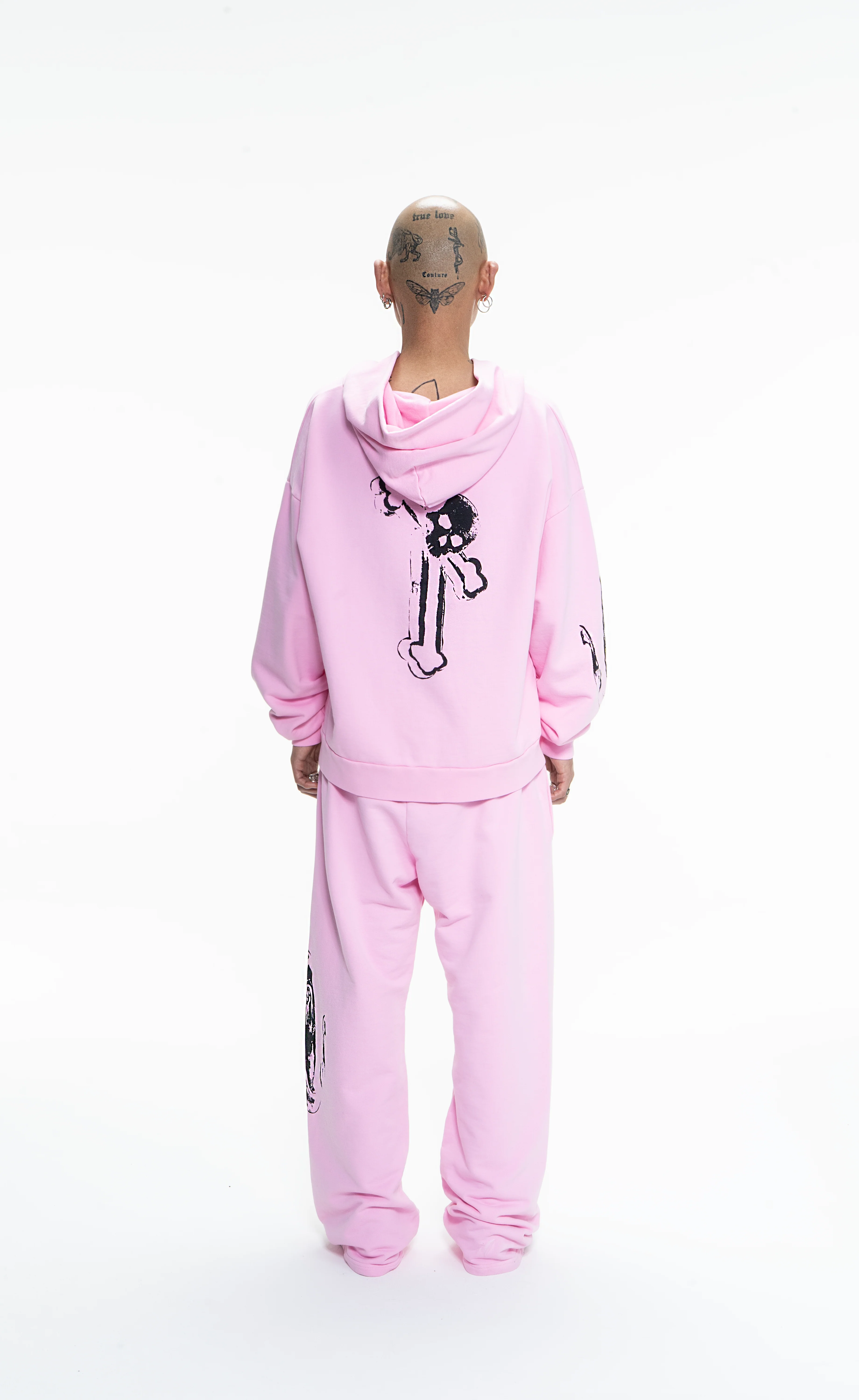 GOTH RUNNER TRACKSUIT HOODIE- CANDY PINK - Image 6