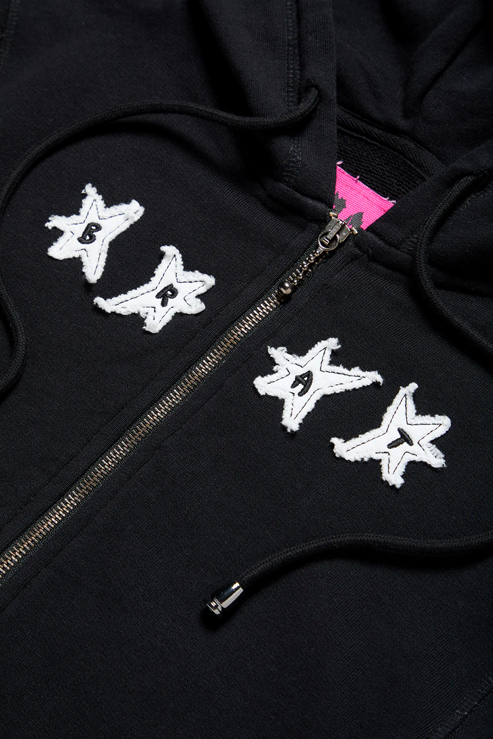 NUMBSKULL APPLIQUÉ ZIP HOODIE - BLACK - Image 3